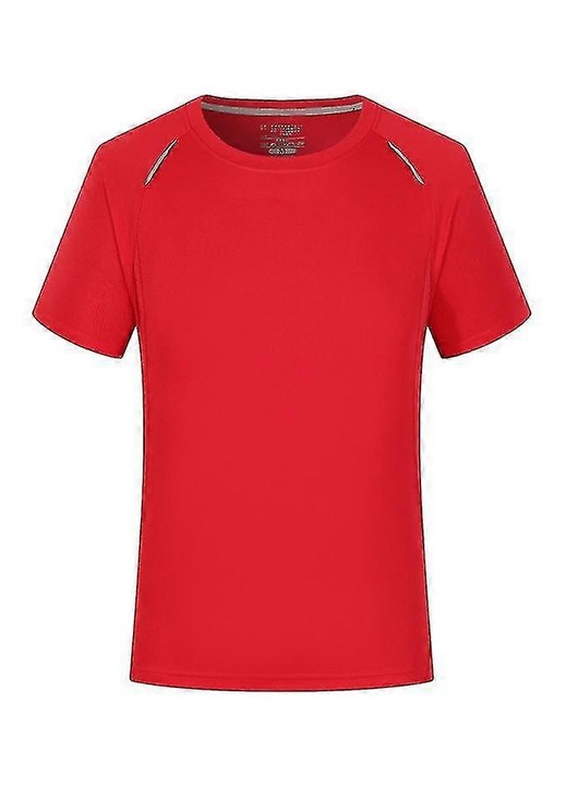 Férfi sport póló, pamut, piros, hétköznapi stílus, 4XL INTL