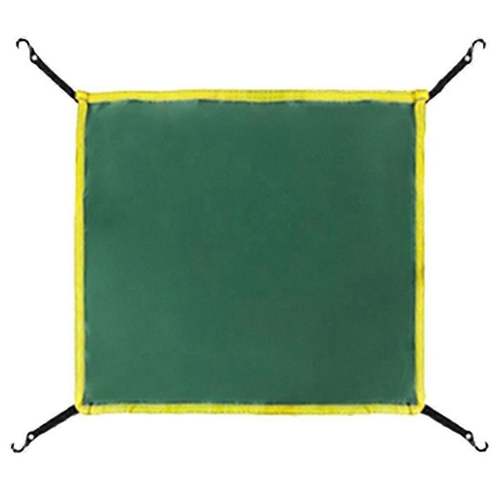 Sátorponyva/tarp, Oxford anyagból, vízálló és tartós, 85x85 cm, zöld, 1 db