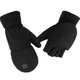 Manusi convertibile termice polar fleece negre S-XL