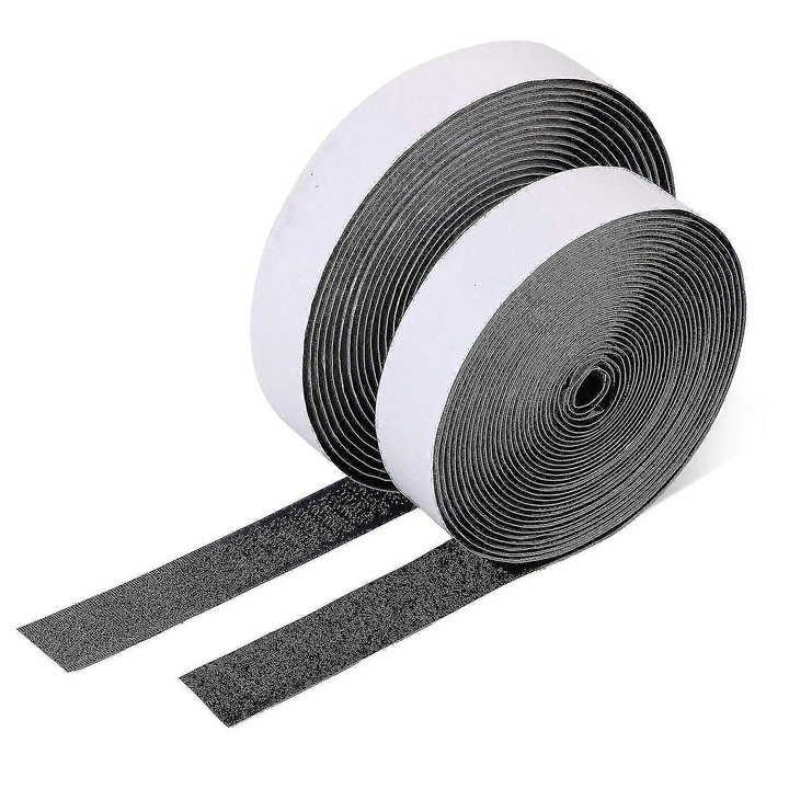 Set banda adeziva carlig si bucla 20mmx5m, alb