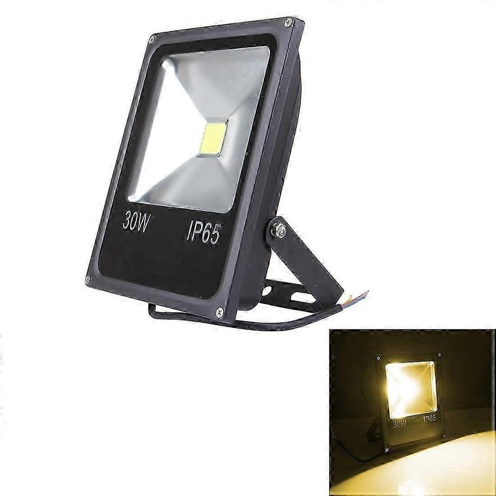 LED Projektor 30W, meleg fehér, IP65, 2700LM, 120°