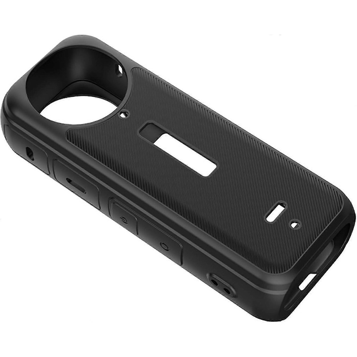 Силиконов калъф за камера Insta360 X4, лека, издръжлива защита, черен