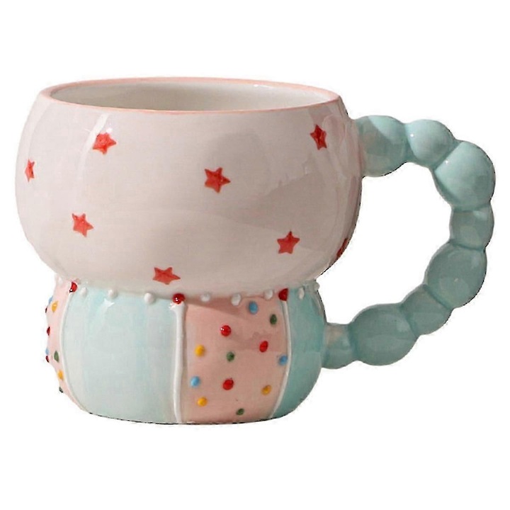 Cana/csésze Bead Star, kiváló minőségű porcelán, mikrohullámú sütőben és mosogatógépben is használható, többszínű, 1 db.