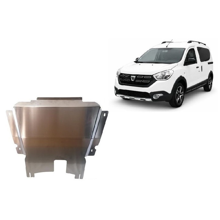 Scut motor din aluminiu DACIA Dokker Stepway ( 2012 - 2021 )