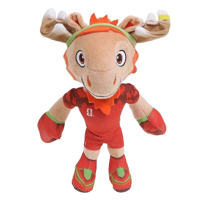 Plüssjáték, futball kabala, puha, 28cm, többszínű