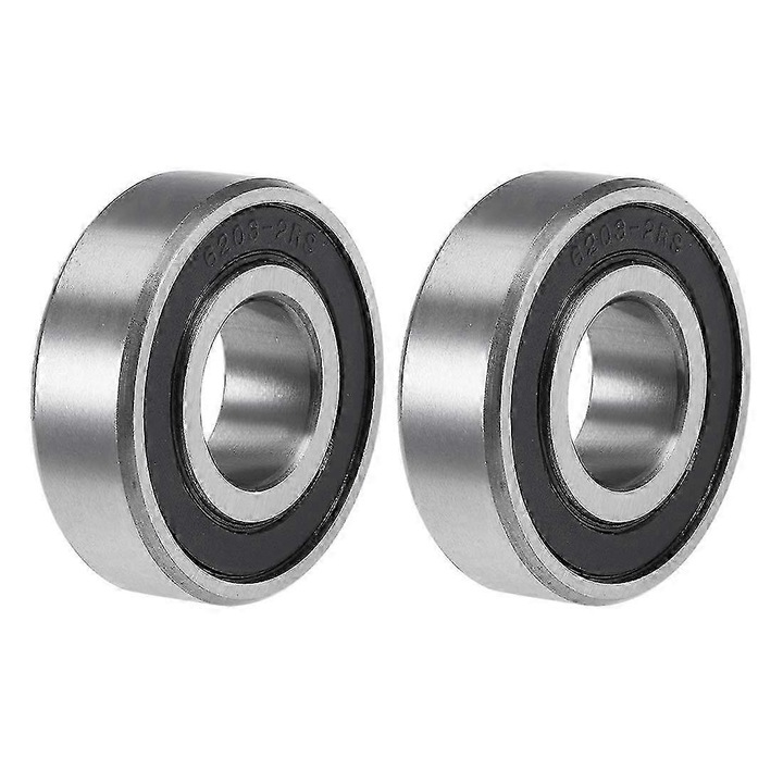 Mélyhornyú golyóscsapágy 6203-2RS, króm acél, 17x40x12mm, duplán tömített