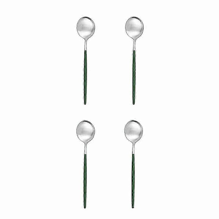Rozsdamentes acél teáskanál készlet 4 db ezüst 13cm
