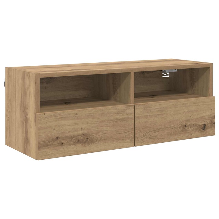 vidaXL TV Fali Szekrény Artisan tölgy 80 x 30 x 30 cm Faanyag 882930
