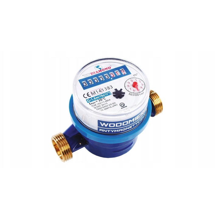 Wodomierz DIAMOND 3/4", 4m3/h, antimagnetic, 130x78mm
