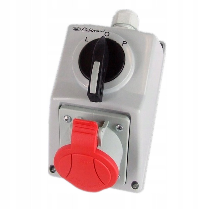 Elektromet C32-48N 32A IP54 szürke dugalj készlet 120x194x135mm