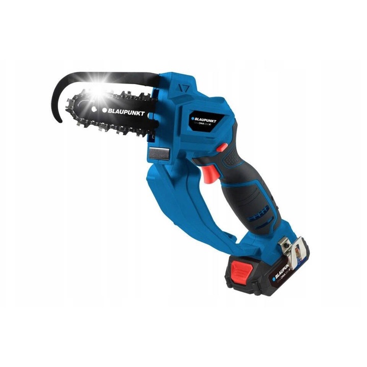 Láncfűrész (drujba) Blaupunkt CS2010, 18V, 156 mm vezetőlemez, 110 mm vágásmélység, kék/fekete, 1 db