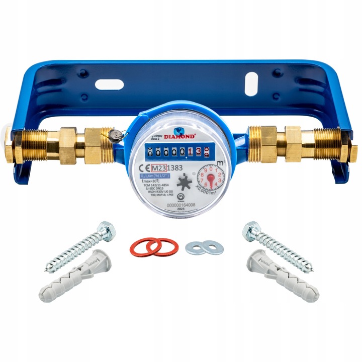 Set contor apa rece Diamond 3/4 4m3 orizontal-vertical 130mm