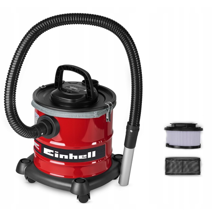 Einhell TC-AV 2032 DW hamuporszívó, 850 W, 20 L kapacitás, redős szűrő és előszűrő, fúvó funkció, fémezett tömlő és alumínium cső, piros, 1 db