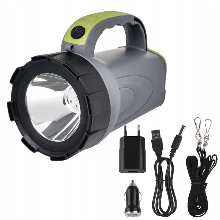 Emos P2311 újratölthető LED lámpa, 300 lm, 2400 mAh 3,7 V akkumulátor, 24–30 óra üzemidő, 370 m hatótáv, többszínű, 1 db