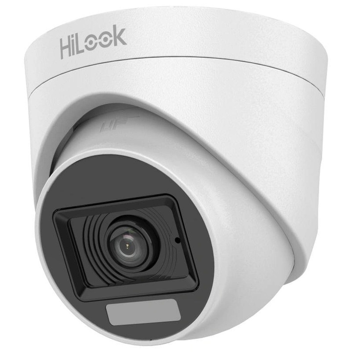 HiLook THC-T157-LPS /вътрешна/5MP/3,6mm/IR/Видима светлина 20m/4в1/Smart-Hybrid Light аналогова turret камера