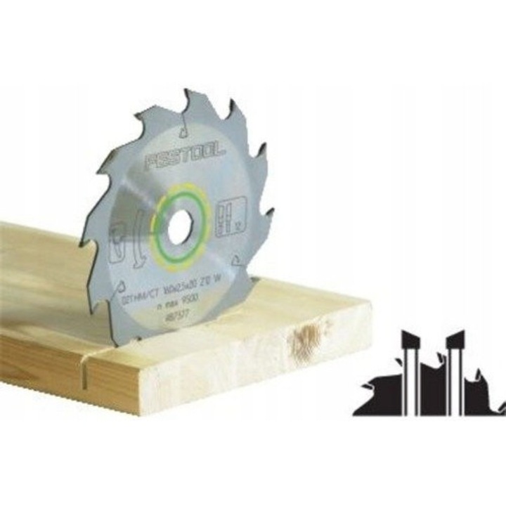 Disc fierastrau Festool Wood Standard 160x1,8x20mm 18 dinti pentru lemn