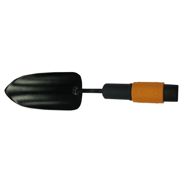 Fiskars QuikFit 1000730 lapátfej, ültetéshez és átültetéshez, kiváló minőségű acélból, nyél nélkül, fekete, 1 db