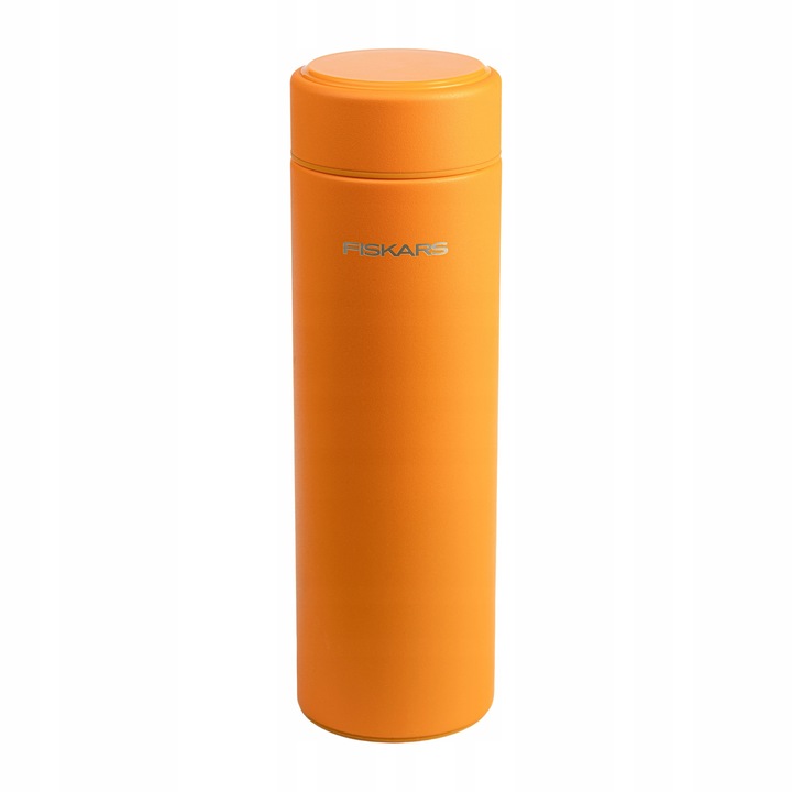 Fiskars On-The-Go termobögre/termosz, szivárgásmentes, kávéhoz és teához, narancssárga, 500 ml