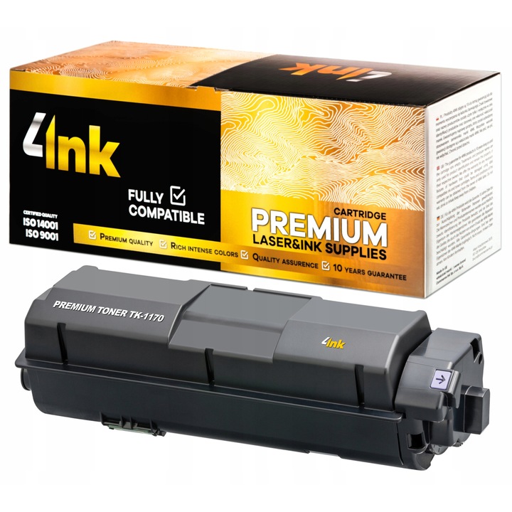 Toner 4INK TK-1170 XL, fekete, 7200 oldal, 4INK, Prémium