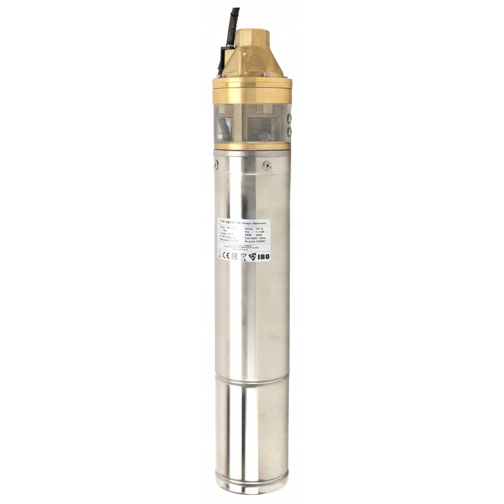 Pompa submersibila IBO 4SKM100, 750W, 45l/min, inox, 15m cablu