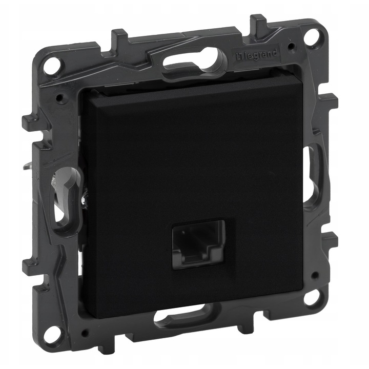 Контакт за мрежа Legrand Niloe Step RJ45 6A UTP черен