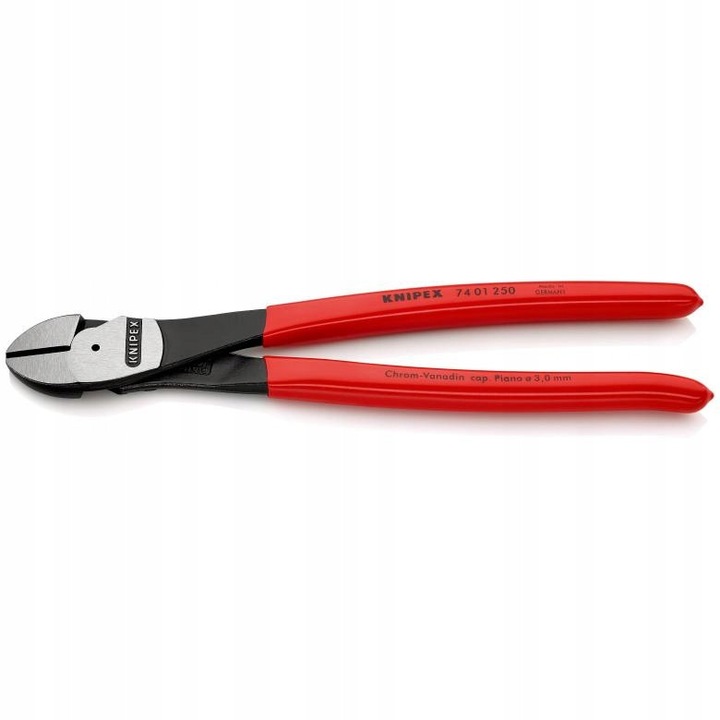 Клещи за странично рязане Knipex 74 01 250, 250мм, черни, 391г