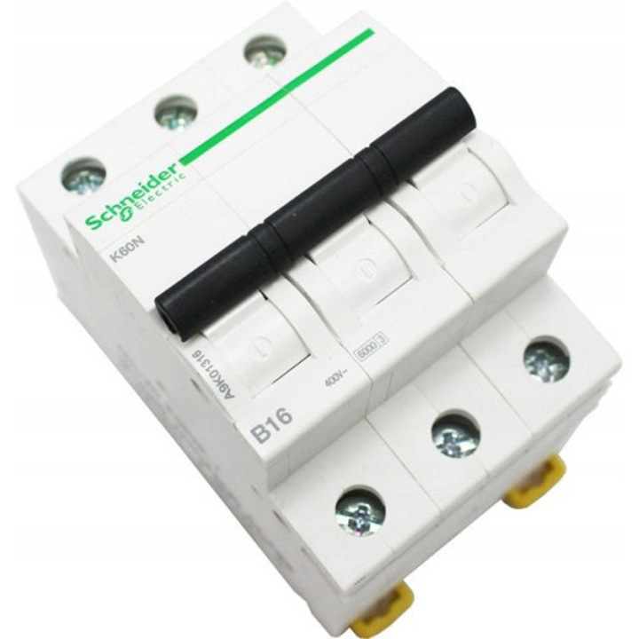 Siguranta electrica Schneider Acti 9 C25A 3 poli 230V 6x7cm
