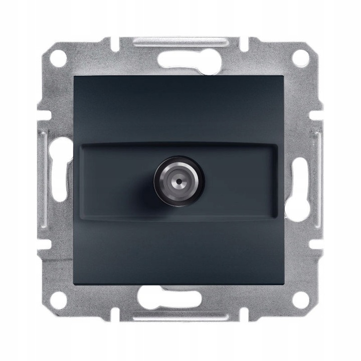 Priza SAT finala Schneider Asfora antracit 1dB 8x8cm