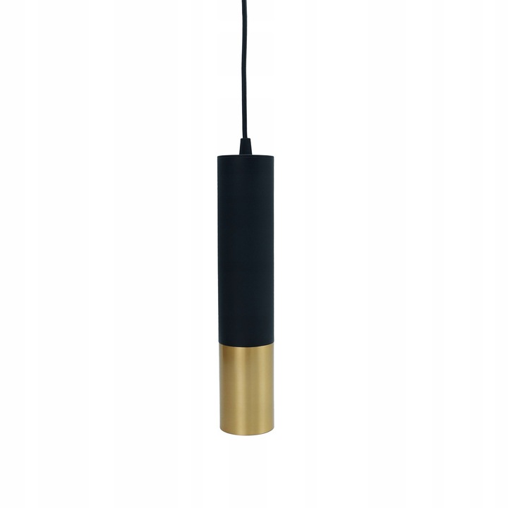 Висяща лампа ProVero Circus tuba черно-златисто 60x290mm GU10