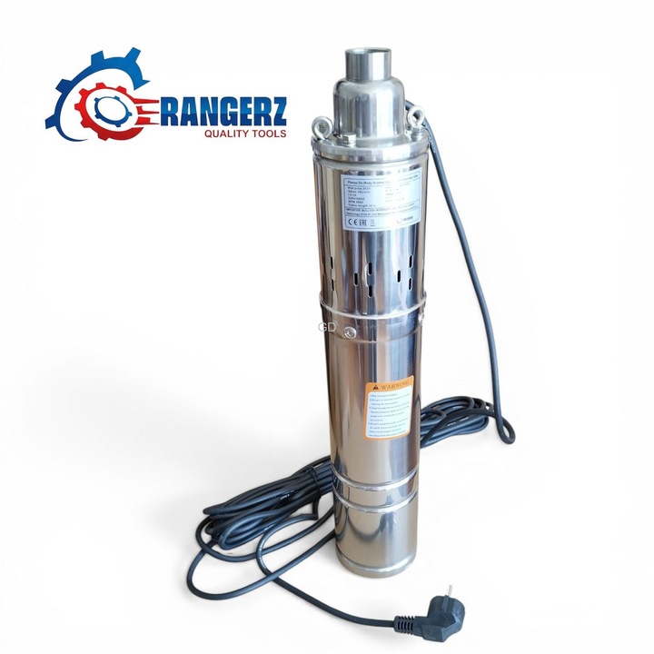 Потопяема водна помпа RANGERS RS-5507, винтова помпа, 3150W, 3300 л/ч, 100 мм, инокс, 1 бр