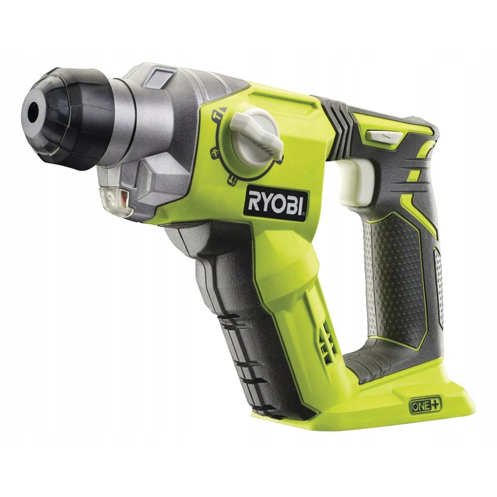 Ciocan rotopercutor Ryobi R18SDS, 18V, SDS+ cu energie de impact 1,3 J EPTA, 4 moduri, LED, Verde/negru, 1 buc