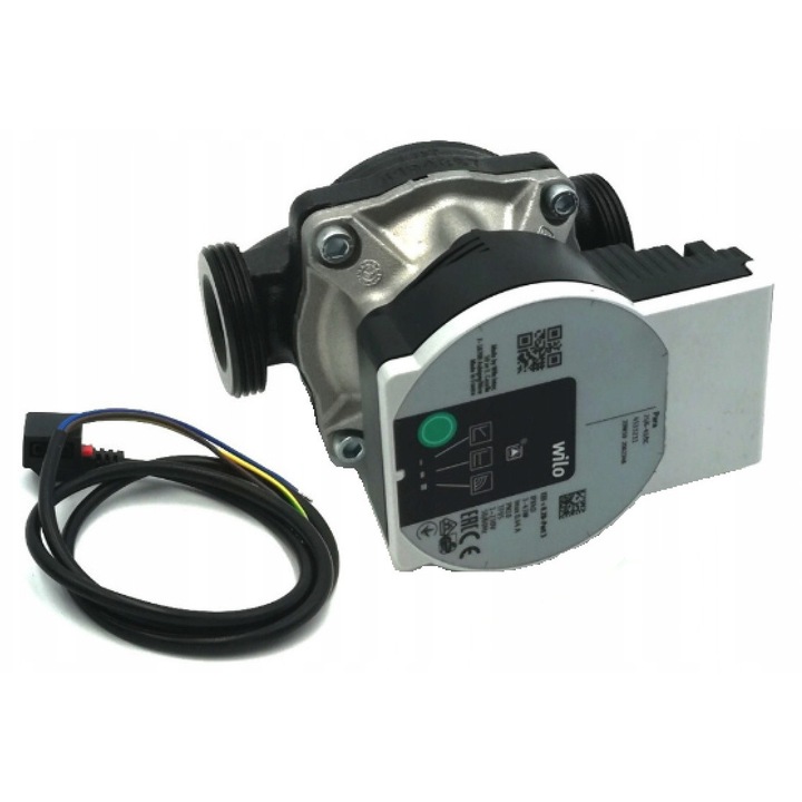 Wilo PARA 25/6-43 keringető szivattyú, beépítési hossz 130 mm, energiahatékony, fogyasztás 6-43W, emelési magasság 6 m, fekete/ezüst, 1 db