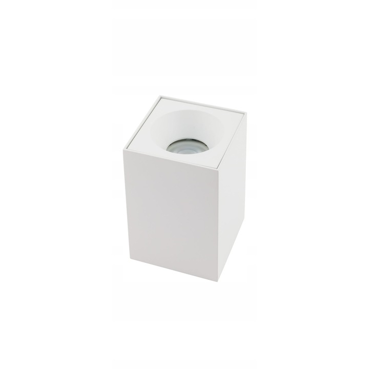 Spot de tavan Nowodvorski Bravo 8364, rezistent la apa IP54, din aluminiu si sticla, soclu GU10, alb, 1 buc