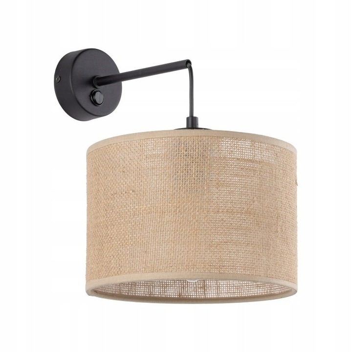 Аплик за стена TK Lighting Juta натурално кафяв 30x30x22cm