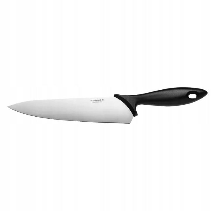Fiskars Functional Form szakácskés/séfkés, 21 cm-es penge, 52 HRC rozsdamentes acél, ergonomikus csúszásmentes nyél, fekete, 1 db