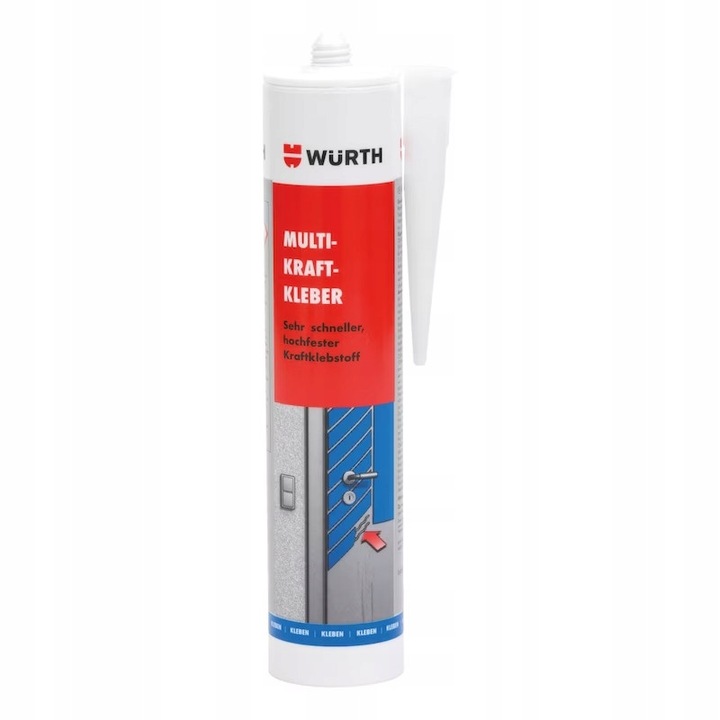 Wurth Multikraft poliuretán szerelőragasztó, nagyon ellenálló, oldószermentes, bézs, 310 ml