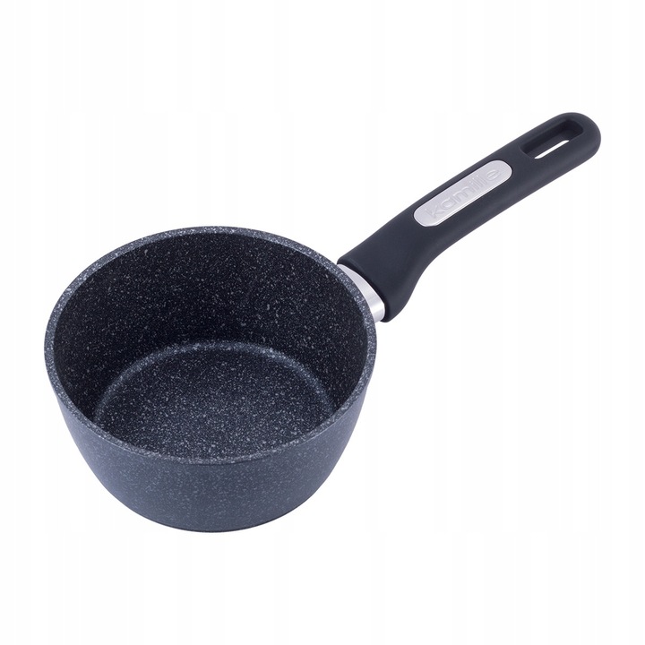Rondel Kamille KM-5379MR с мраморно незалепващо покритие, съвместим с индукция/керамика/газ/електричество, Черен, 1,2 л