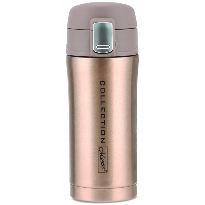 Cana termica/termos Maestro MR-1641-32-GOLD, otel inoxidabil 18/10, izolatie vid Thermo Power, auriu, 320ml
