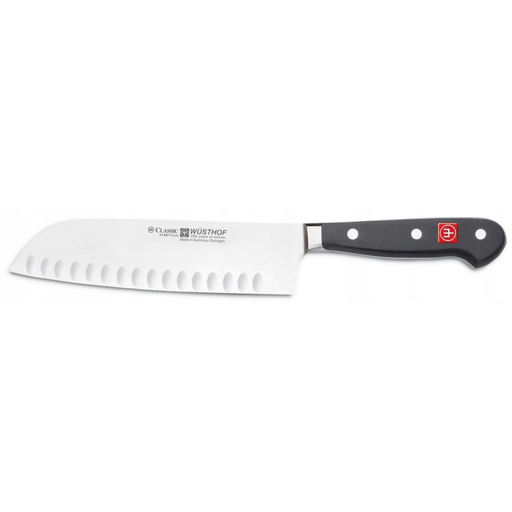 Wusthof Classic Santoku kés 17cm X50CrMoV15 acél fekete