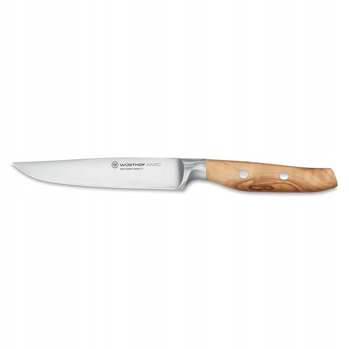 Wusthof Amici steak kés, 12x23.9cm, olajfa markolat, Solingen Németország