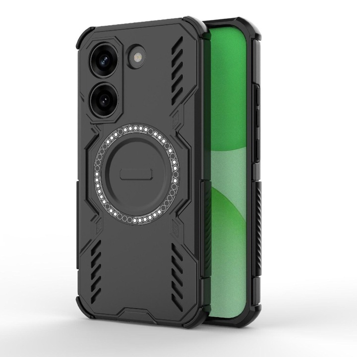 Husa pentru Xiaomi Poco X8 Pro DaDen ArmorMag, Magsafe, Antisoc, Calitate Premium, Protectie Superioara, Negru