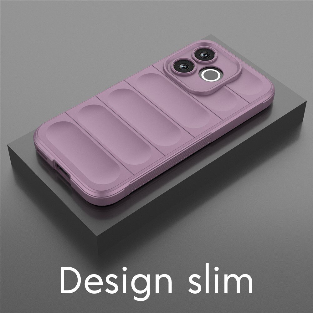 Husa pentru Honor 600 Lite DaDen® Magic Shield, Antisoc, Interior microfibra, TPU, Mov