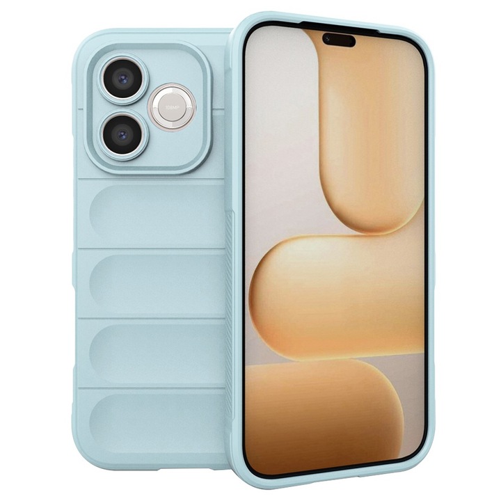 Husa pentru Honor 600 Lite DaDen® Magic Shield, Antisoc, Interior microfibra, TPU, Albastru