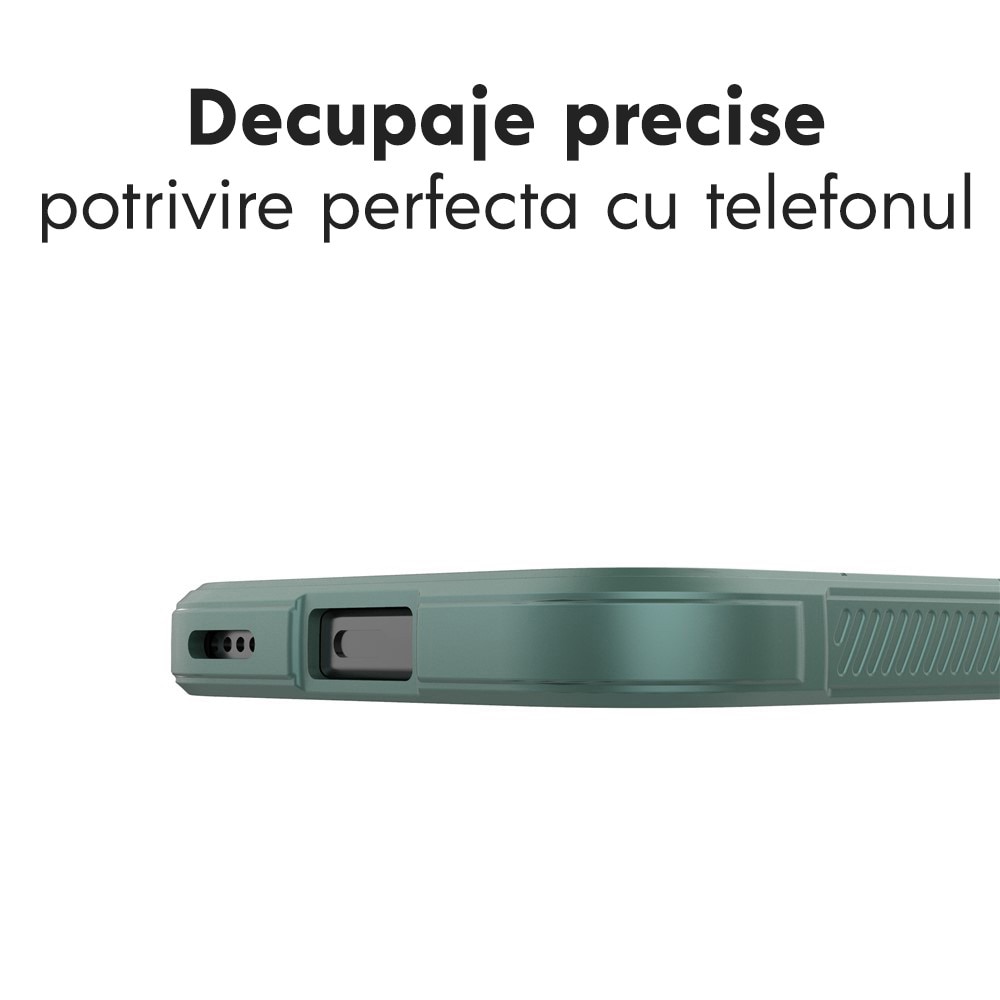 Husa pentru Honor 600 Lite DaDen® Magic Shield, Antisoc, Interior microfibra, TPU, Verde