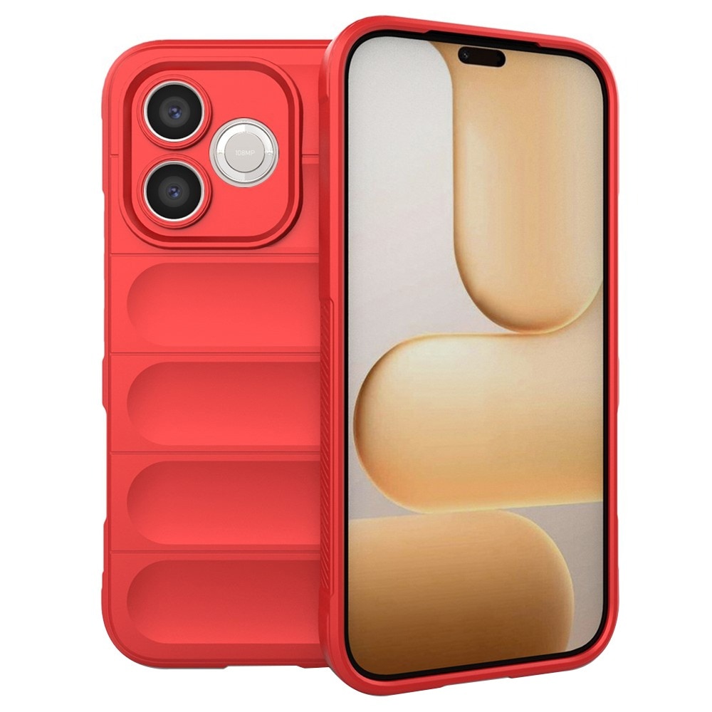 Husa pentru Honor 600 Lite DaDen® Magic Shield, Antisoc, Interior microfibra, TPU, Rosu