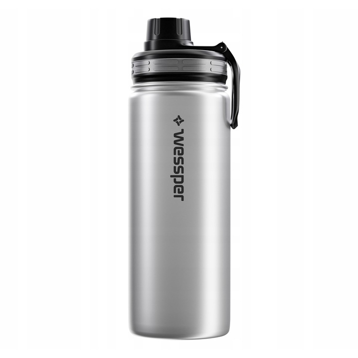 Sticla termica Wessper Activemax Steeline, inox, 500ml, argintiu