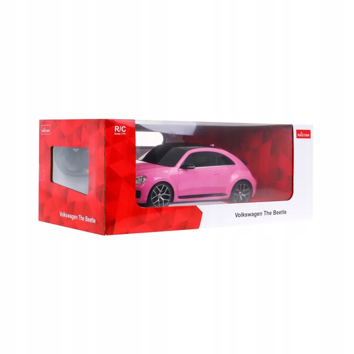 Rastar Volkswagen Beetle RC autó, rózsaszín, 1:14, 30.6x14.3x10.7cm