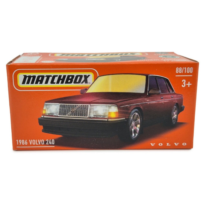 Volvo 240 (1986) - bordó - Matchbox - 1:64