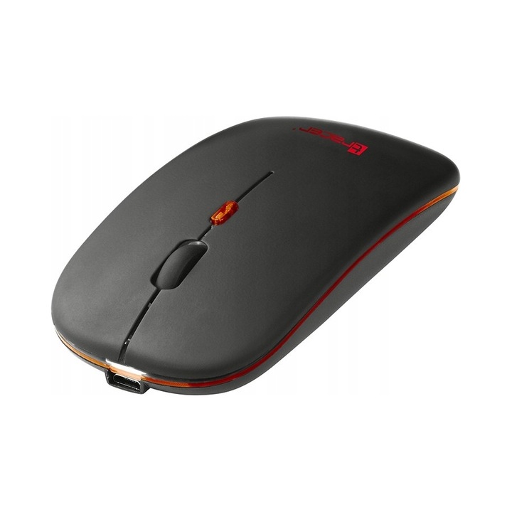 Tracer Slim RF 2.4GHz Bluetooth vezeték nélküli egér, fekete, akkumulátoros, 1600DPI, 4 gomb