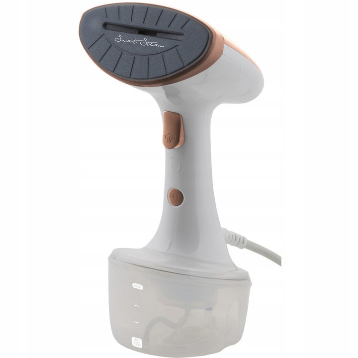 Aburitor de haine (steamer) Sencor SSI0860, 1600W, debit abur 25 g/min, talpa ceramica antiaderenta, rezervor 320 ml, alb/auriu